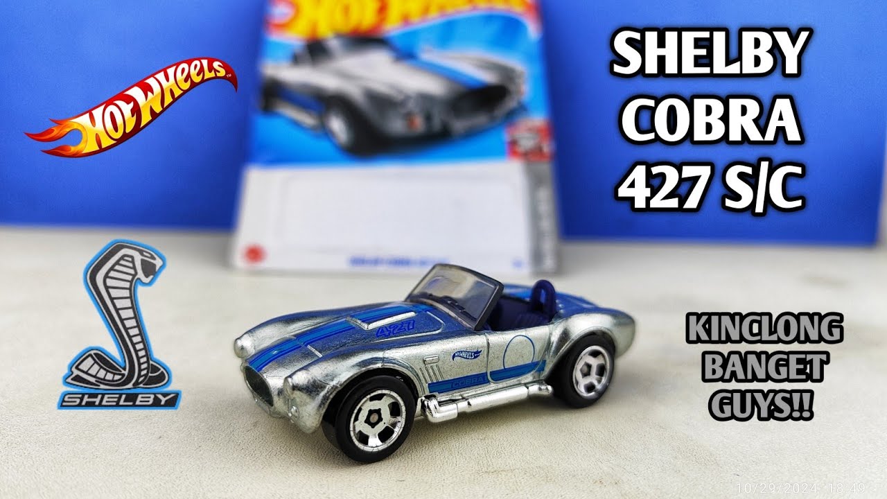 Eps681 SHELBY COBRA 427 S/C HOT WHEELS ROLLING METAL WARNA ZAMAC STAINLESS STEEL FINISH, Keren Abiz!