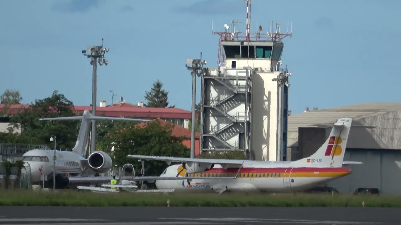 Iberia Regional prueba un vuelo con ATR para un posible regreso a San Sebastián- Aterrizaje
