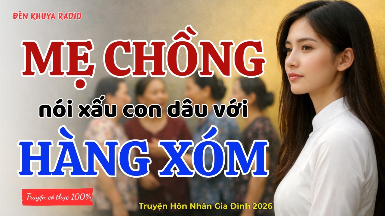 Truyện Đêm Khuya: MẸ CHỒNG NÓI XẤU CON DÂU VỚI HÀNG XÓM - Truyện Mẹ Chồng Nàng Dâu Hay Nhất 2026!