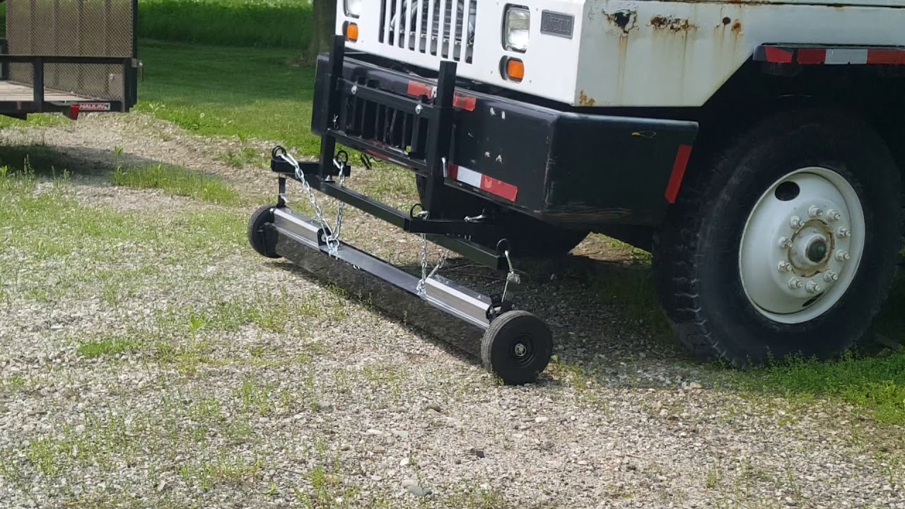Khamsin magnetic sweeper protective bump wheels demonstration