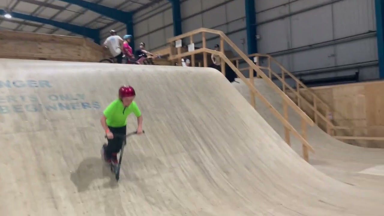Scooter boy stunts at Rampworld Cardiff