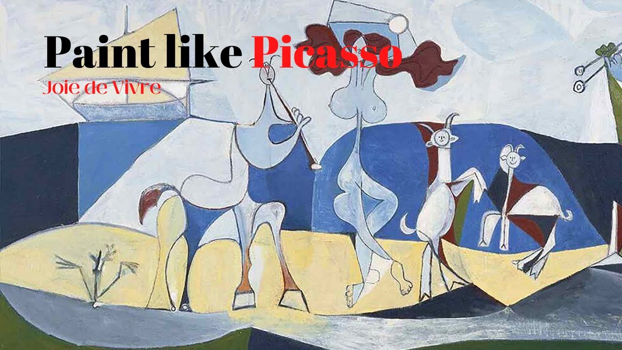 Re-creating Pablo Picasso's Joie de Vivre painting 🎨 In The Studio