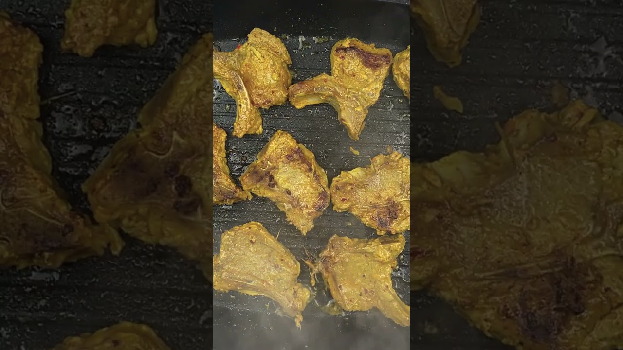 Spicy Creamy Lamb Chops Recipe | The Aziz Kitchen #Shorts