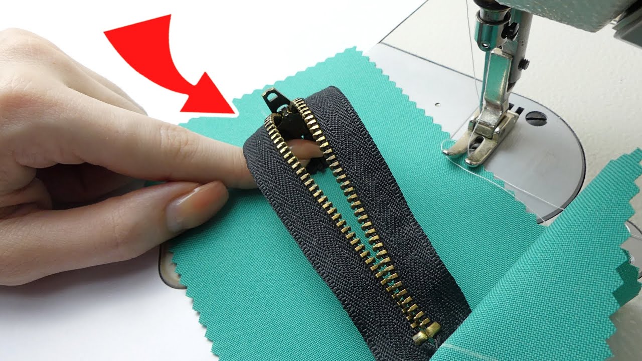 How to sew a zipper on clothes easily and simply! 5 Sewing tips and tricks.