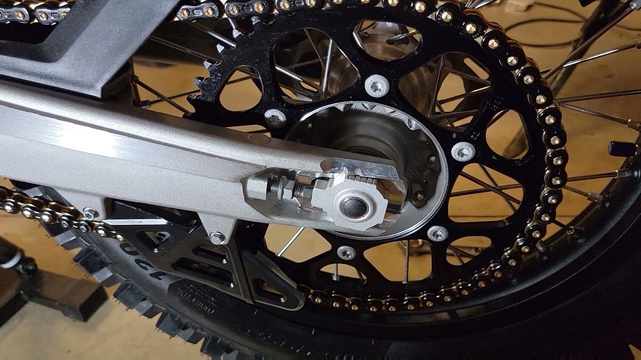 2022 Husqvarna FE 350s Chain Tension Adjustment