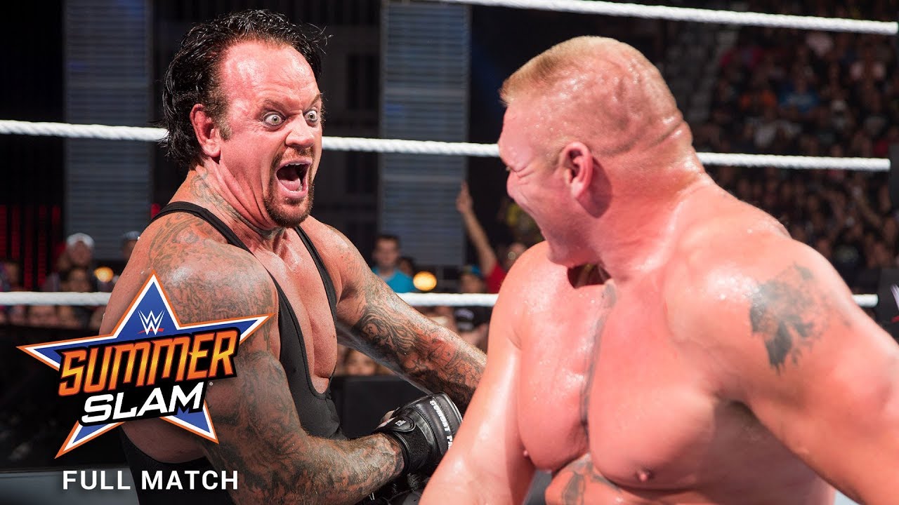 ПОЛНЫЙ МАТЧ — Брок Леснар против Гробовщика: SummerSlam 2015