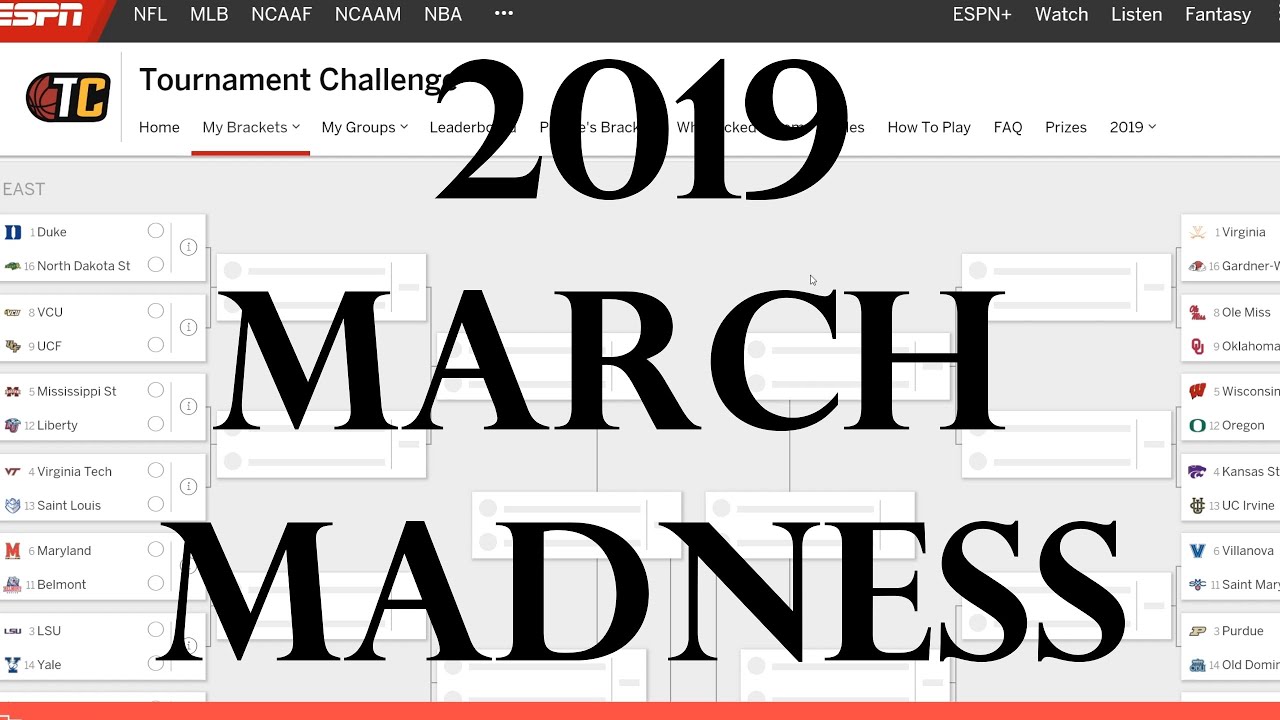 2019 March Madness Brackets ASMR - (Whispered Basketball ASMR)