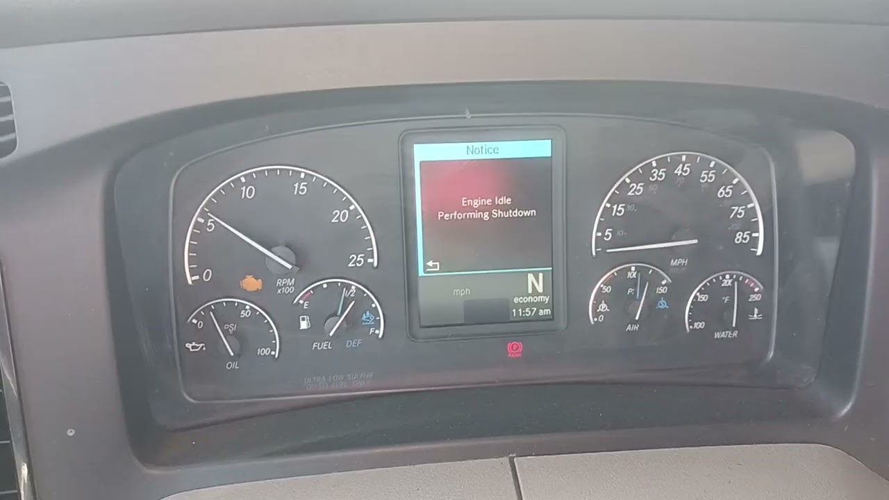 2018 to 2020 freightliner cascadia parked regen . override or forced.