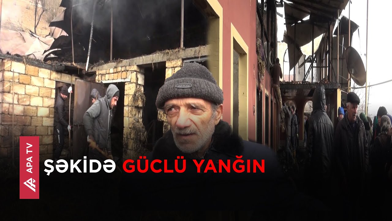 Şəki sakininin evi və tövləsi yandı, 25 baş qoyun, 20 baş quzu diri-diri yandı – APA TV