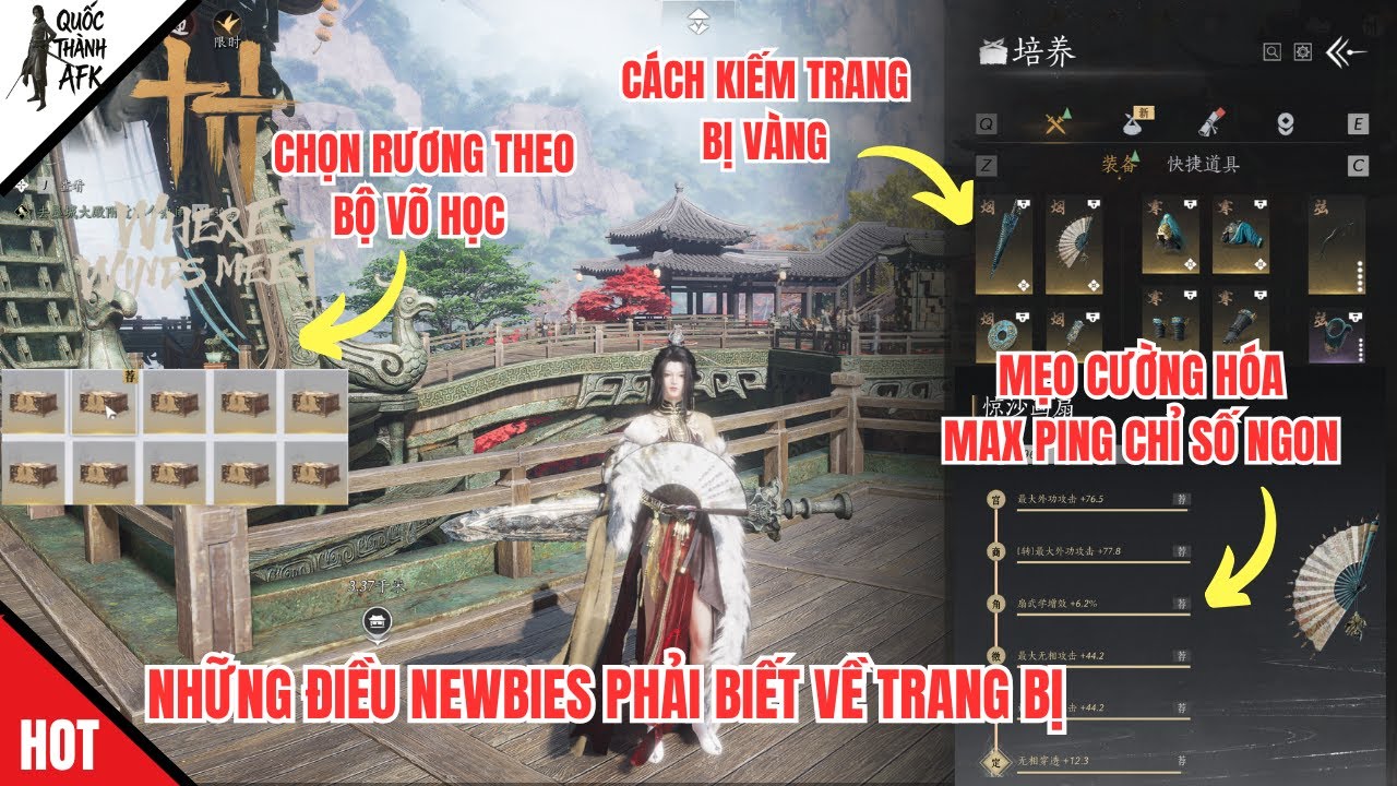 Where Winds Meet | Tất cả những điều Newbies PHẢI BIẾT về TRANG BỊ - Newbies MUST KNOW Equipment