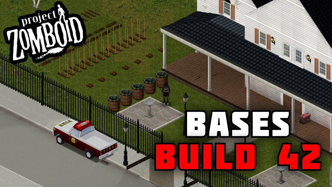MEJORES BASES en la BUILD 42 │ PROJECT ZOMBOID │ GUIA de SUPERVIVENCIA │