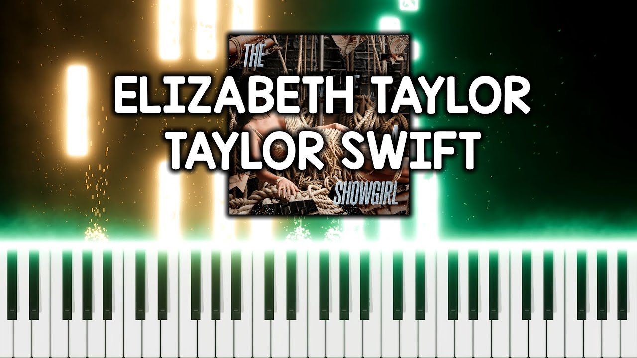 Taylor Swift - Elizabeth Taylor | Piano Tutorial (Free MIDI + MP3)
