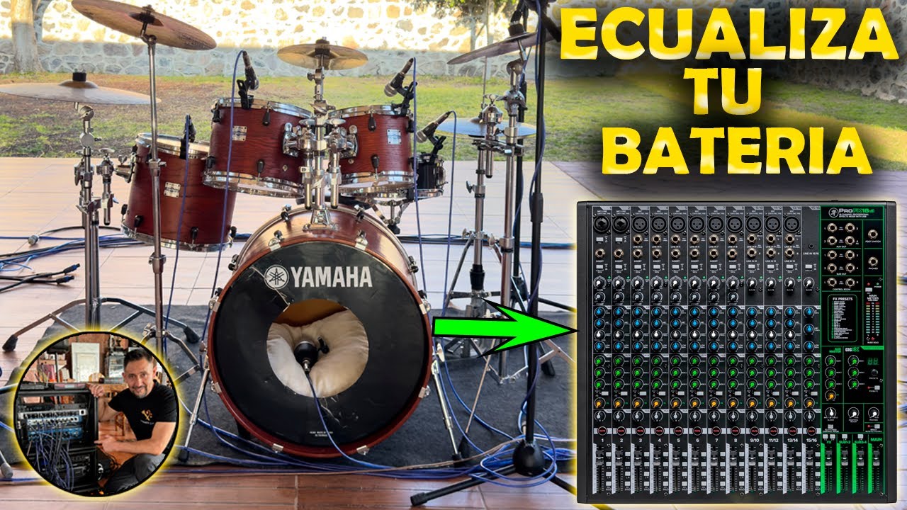 08 Como Ecualizar Batería Acústica “Los Subgrupos” De una Mescladora Analógica De Audio Profesional