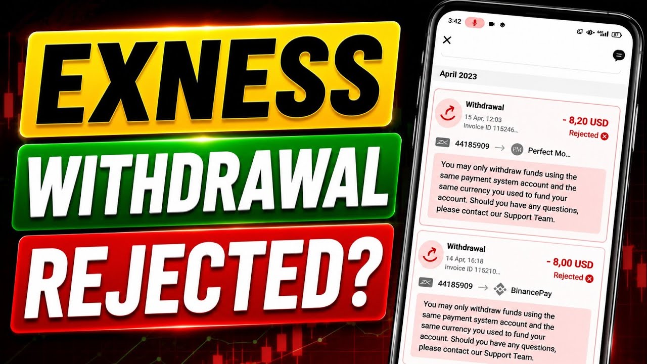Exness Withdrawal Rejected Problem Solution | Exness Withdrawal Rejected by Provider