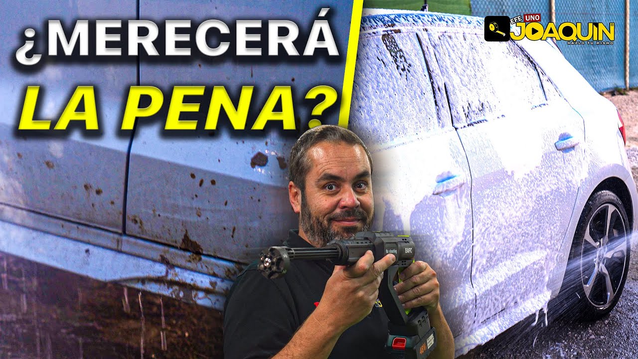 PISTOLA DE LAVADO PARA COCHES A BATERÍA - SIN NECESIDAD DE TOMA DE AGUA DIRECTA