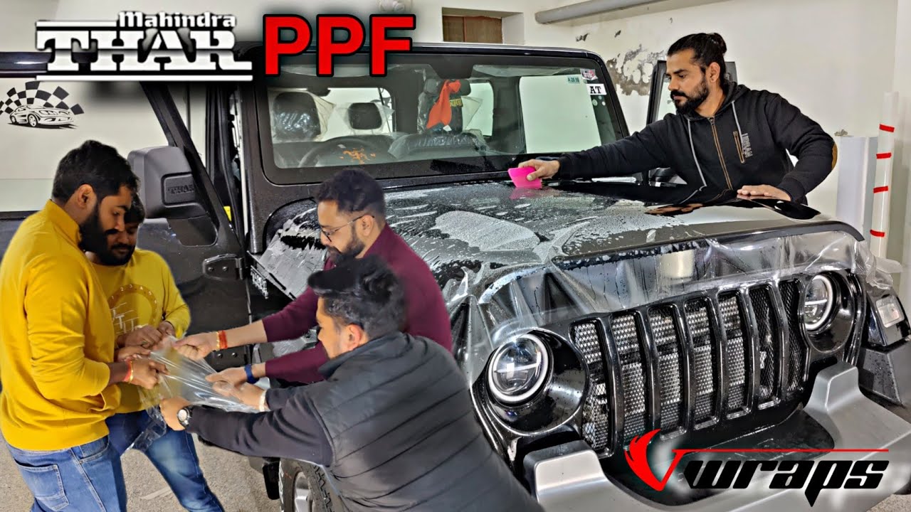 Установка Mahindra Thar PPF @VwrapsSikar