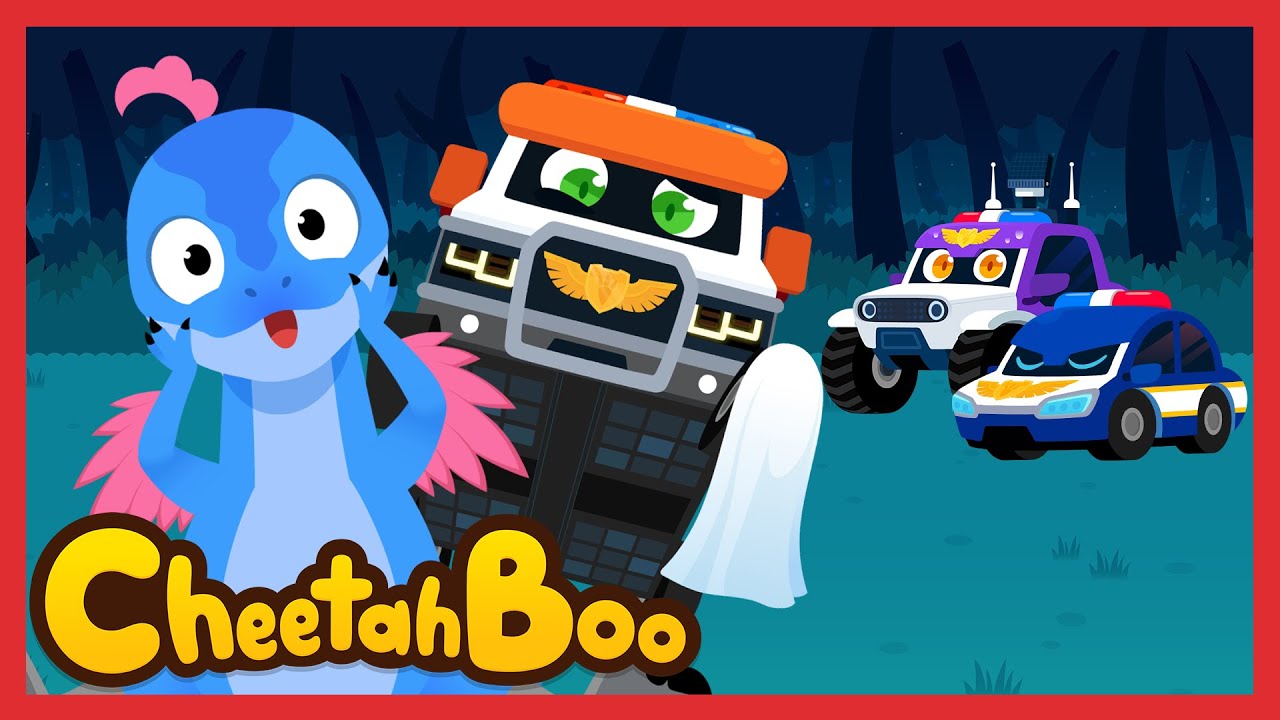 What? It’s not a ghost, it’s Troodon! | Dino Car | Nursery rhymes & Kids Song | #Cheetahboo