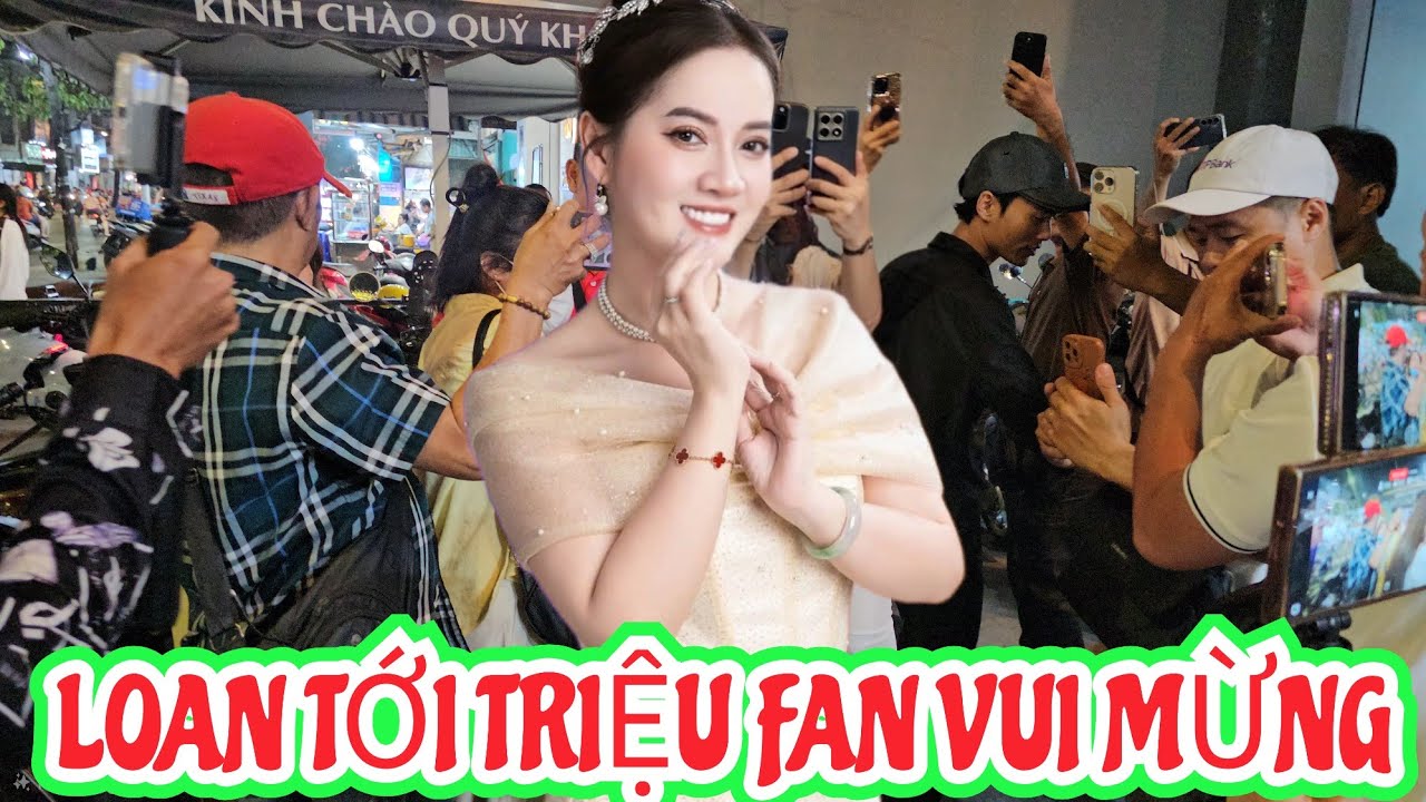 Hồng Loan đến Fan vui mừng