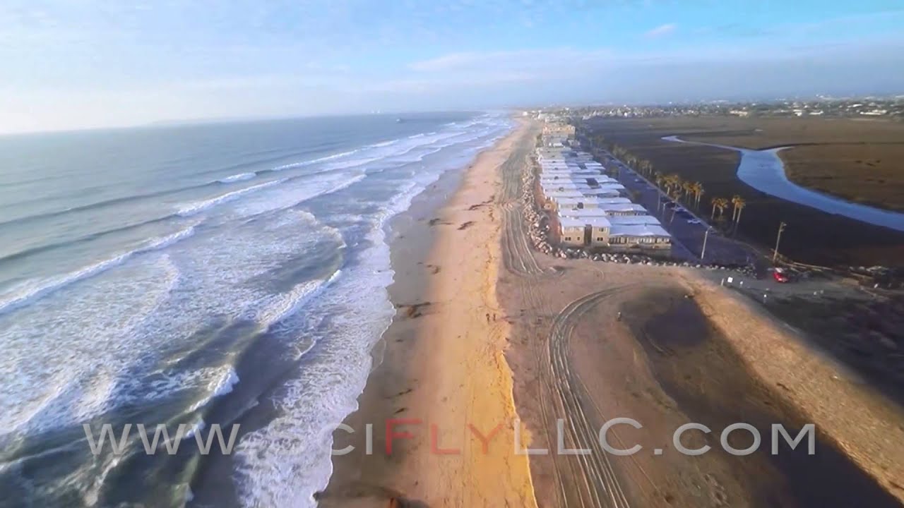 Aerial Video of Imperial Beach and Tijuana River Mouth
