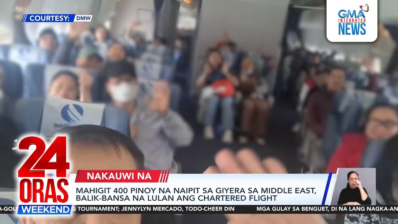 Mahigit 400 Pinoy na naipit sa giyera sa Middle East, balik-bansa na | 24 Oras Weekend