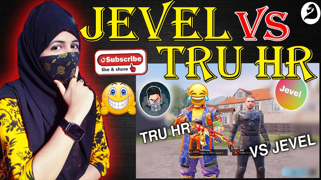 @Jevelu  Vs Tru HR Maha Mukabala @truhr  (REACTION VIDEO) #hijabigirl #bgmi #funny #jevel #tru hr