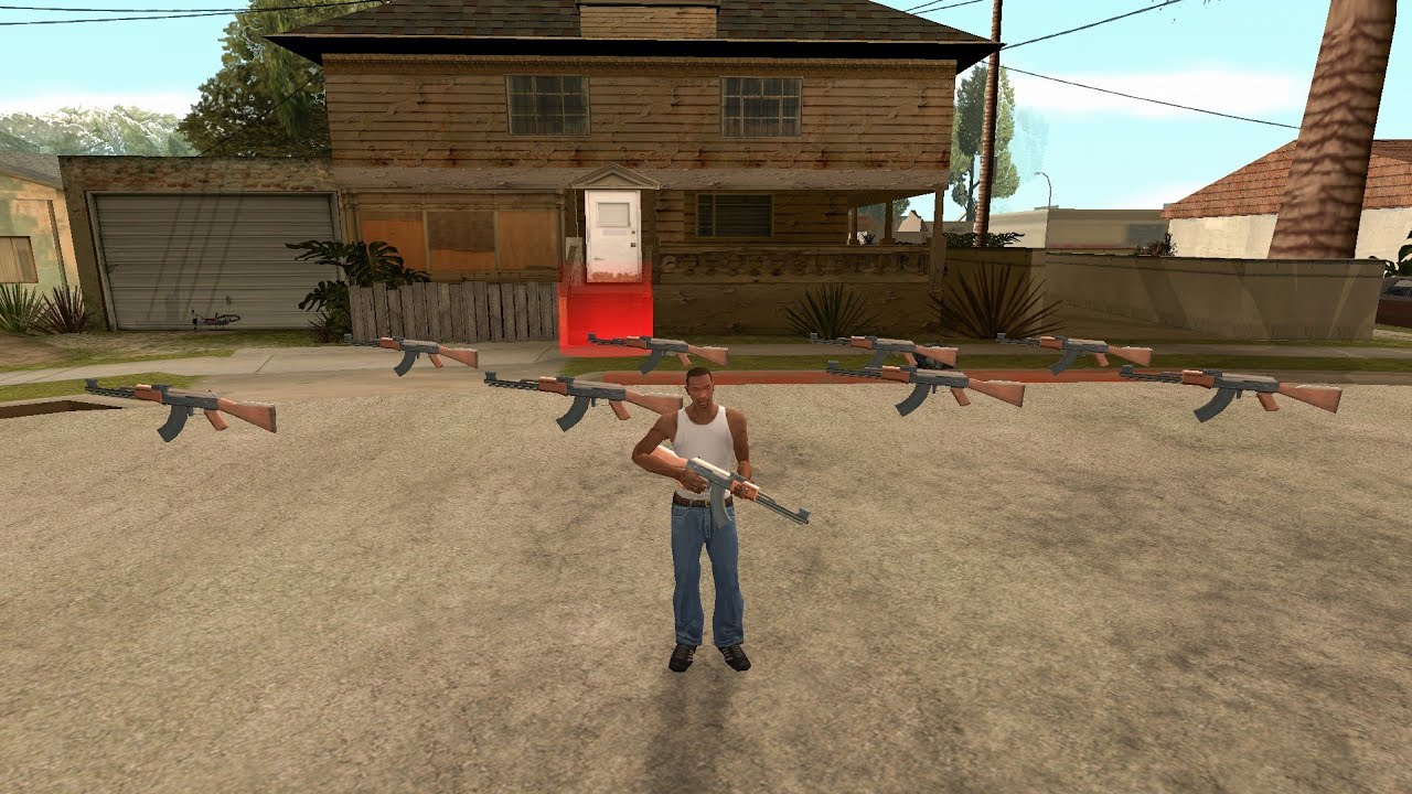 How To Get All The AK-47 Weapons At The Beginning In Gta San Andreas (All Locations)