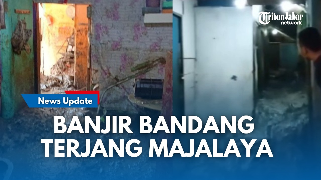AIR BAH Datang Seketika Jebol Tembok Rumah di Bojong Keusik Majalaya, Aktivitas Warga Lumpuh