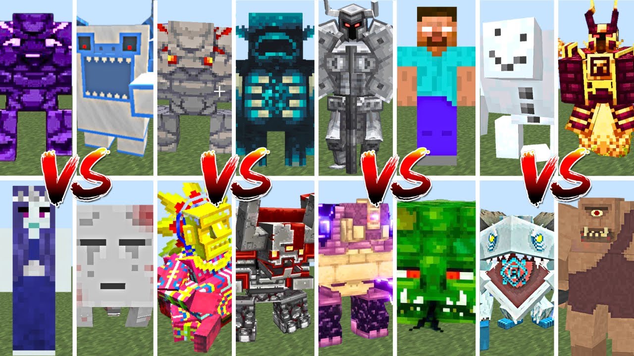 ALL MINECRAFT BOSSES TOURNAMENT | Minecraft Mob Battle