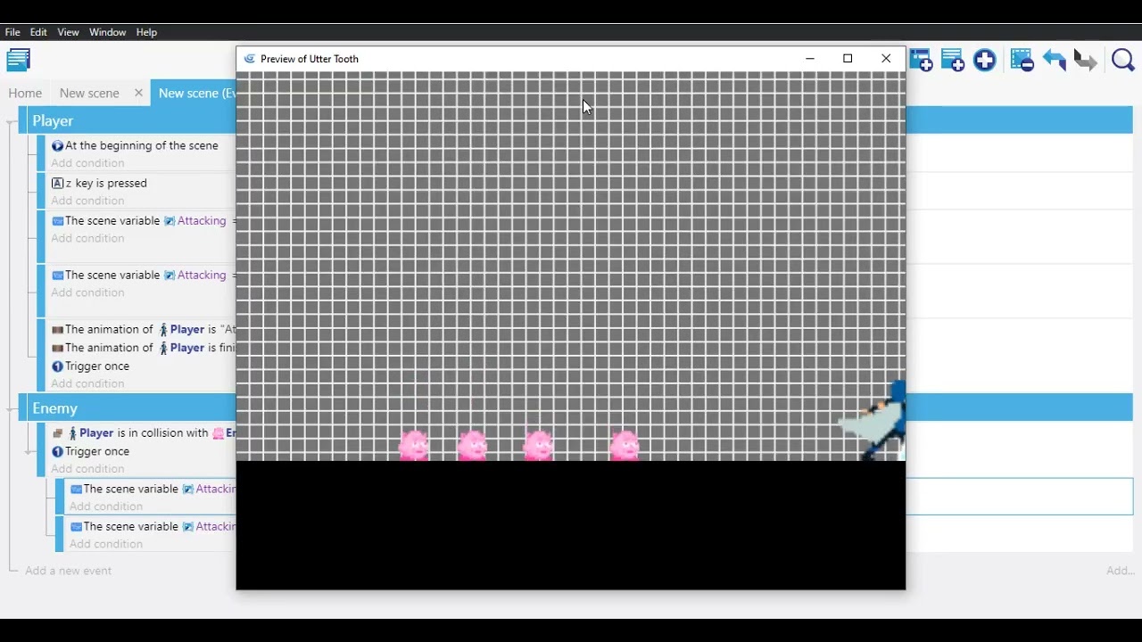 [Tutorial] Simplest Melee Attack In Gdevelop Under 5 Mins  | Melee Attack | Gdevelop | Request