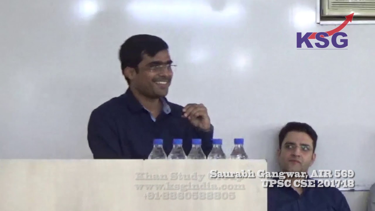 Saurabh Gangwar, AIR 569, UPSC CSE 2017 18, Interaction, KSG North Delhi, August 2018, KSG India