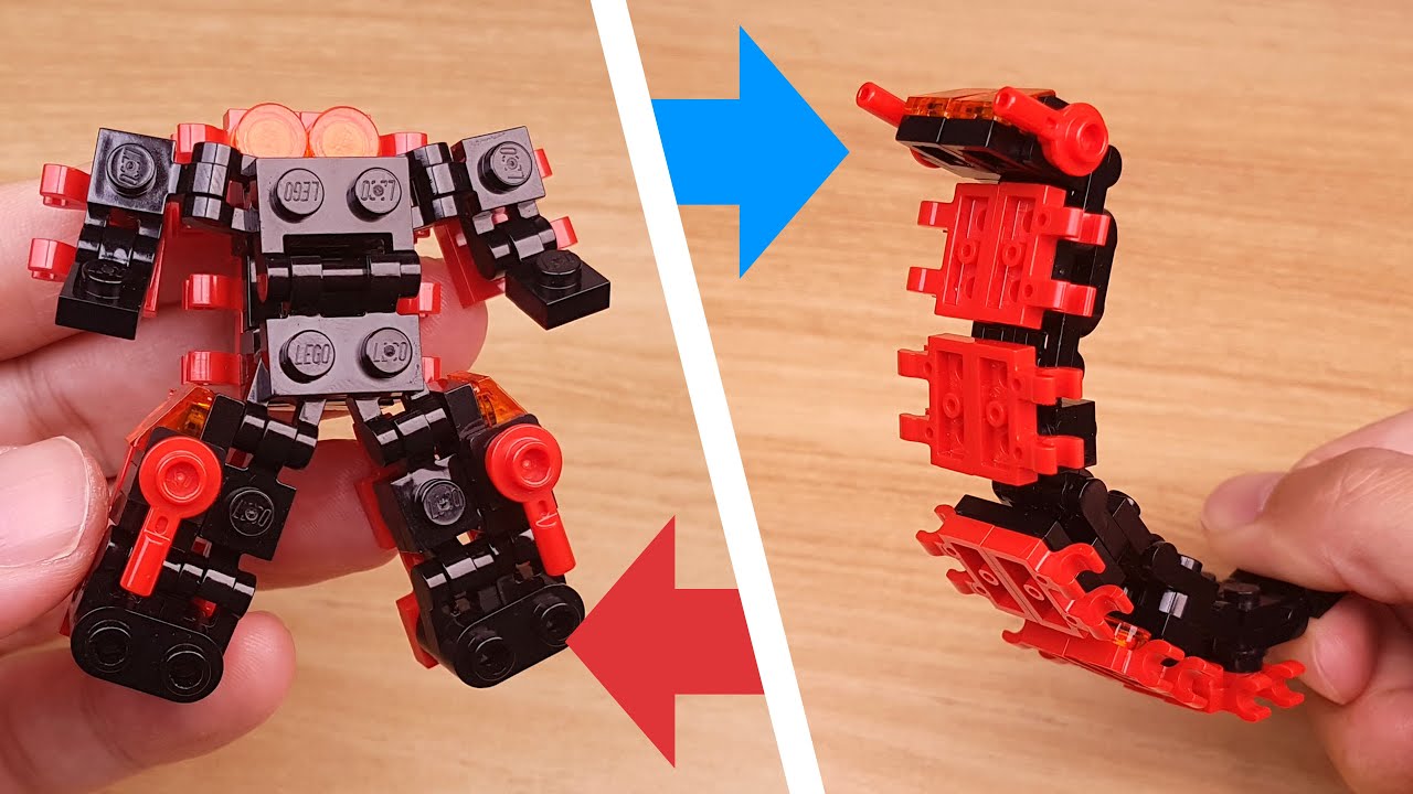 Учебное пособие и анимация робота-трансформера LEGO Brick Centipede - Centy
