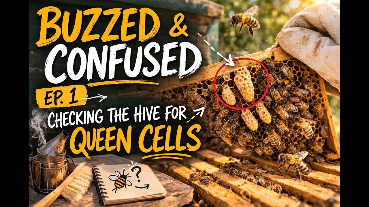 Buzzed & Confused Ep. 1: Checking the Hive for Queen Cells