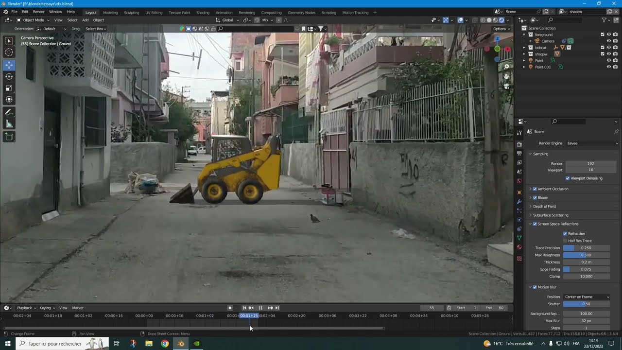 blender vfx Motion tracking easy تتبع الحركة سهل