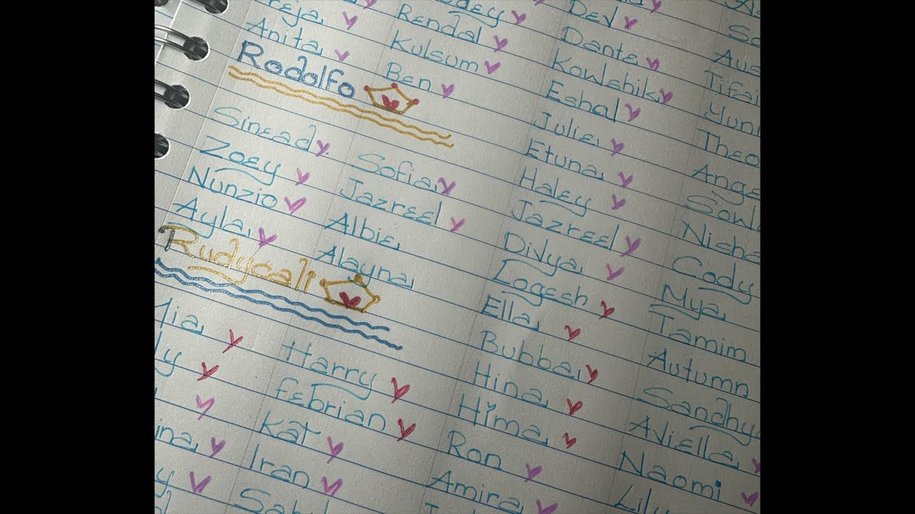Calligranimzaniz asmr name writing #asmrwriting