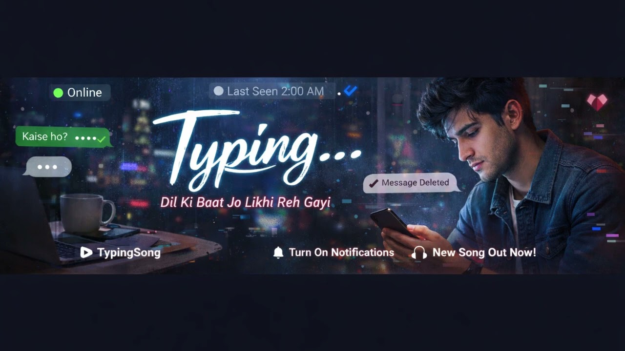 Typing… | New Hindi Sad Song 2026 | Blue Tick Wala Pyaar | Gen-Z Heartbreak LoFi Track 💔