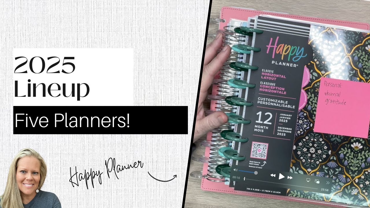 My 2025 Planner Lineup! Happy Planner Classic & Bix | The Budget Mom | She's in Her Apron Planners