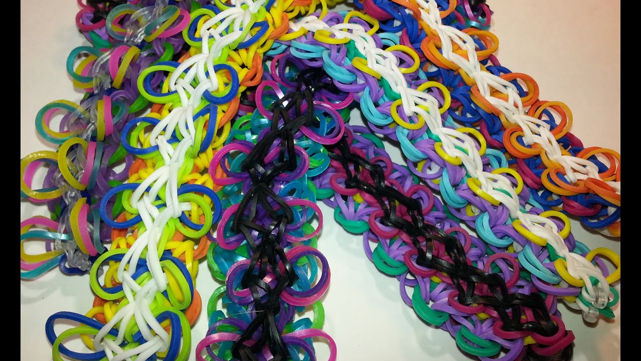 Ruffle Bracelet Tutorial by feelinspiffy (Rainbow Loom)