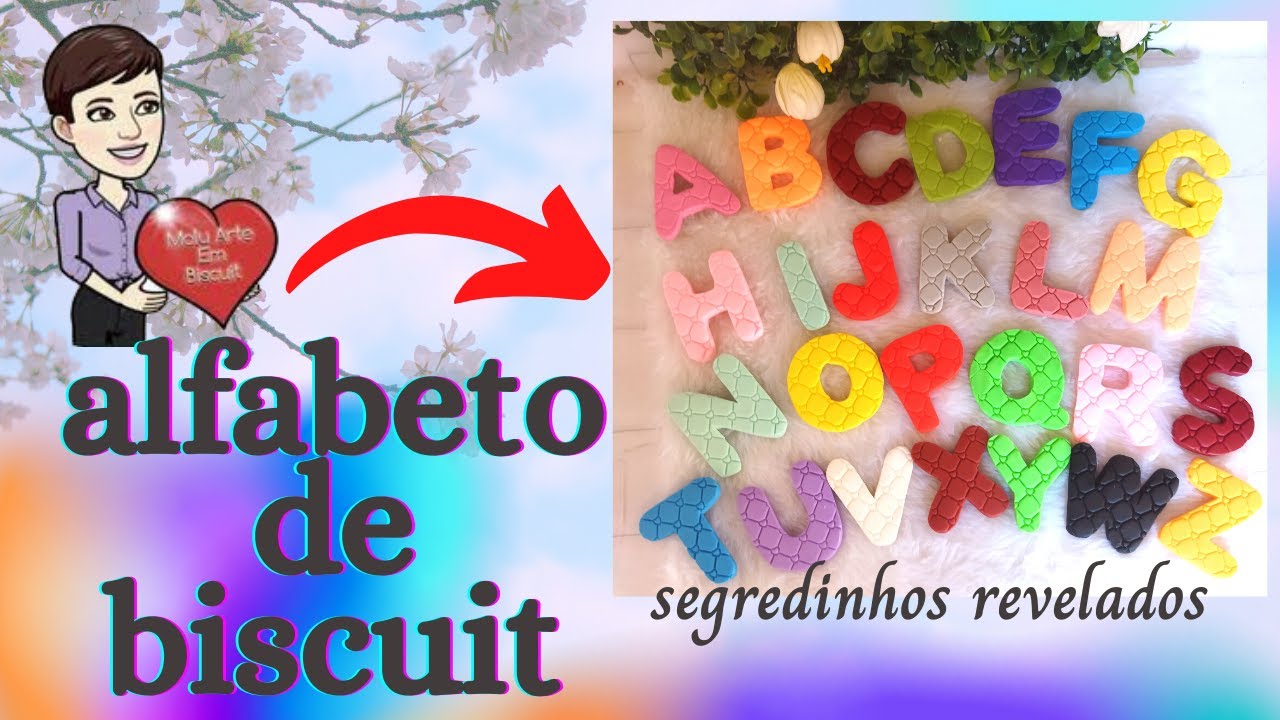 REVELADO: Como Fazer Letras de Biscuit Sem Moldes Passo-a-Passo!@maluartebiscuit01