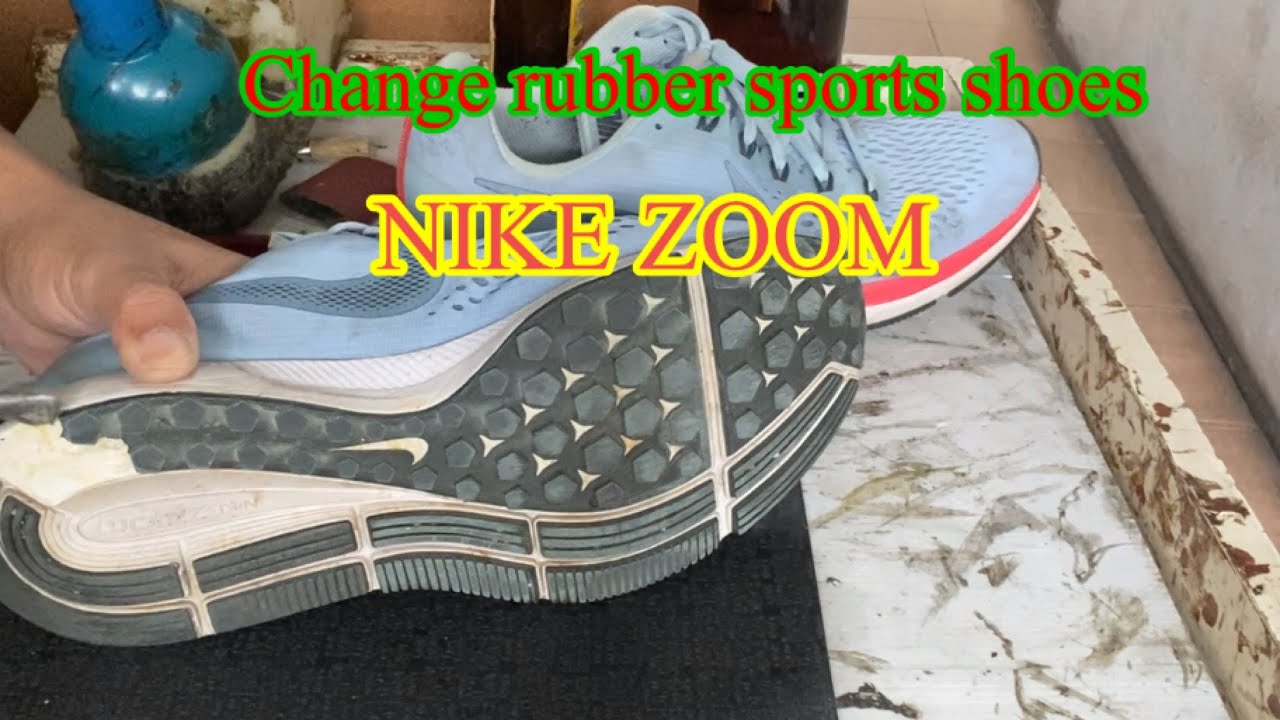 Change rubber sports shoes# NIKE ZOOM
