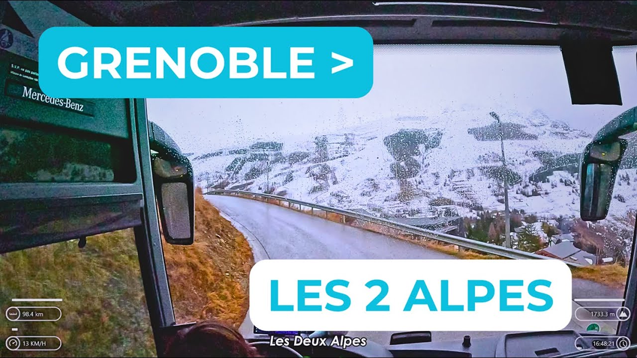 GRENOBLE (Tullins) - les 2 ALPES | Tourismo RHD | 4K
