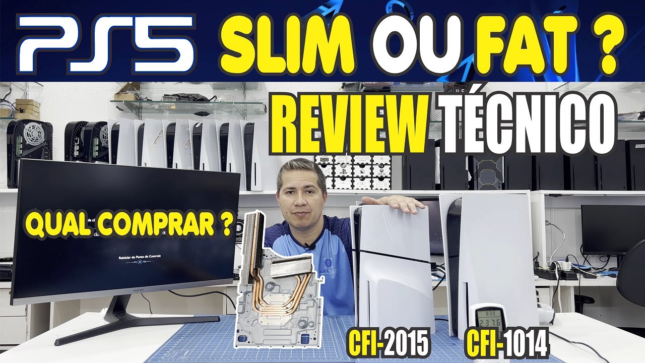 PS5 Slim ou Fat, qual é o melhor, comparativo Técnico detalhado.