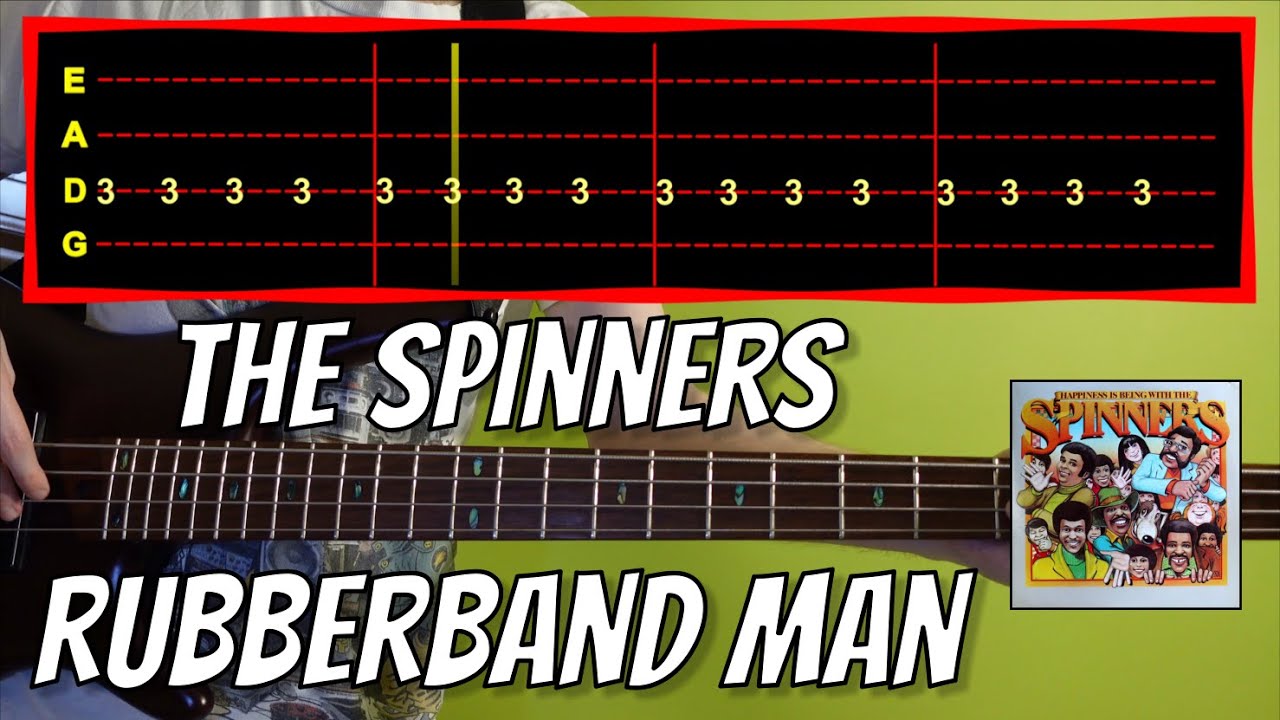 The Spinners - Rubberband Man Bass Cover (With Tab)
