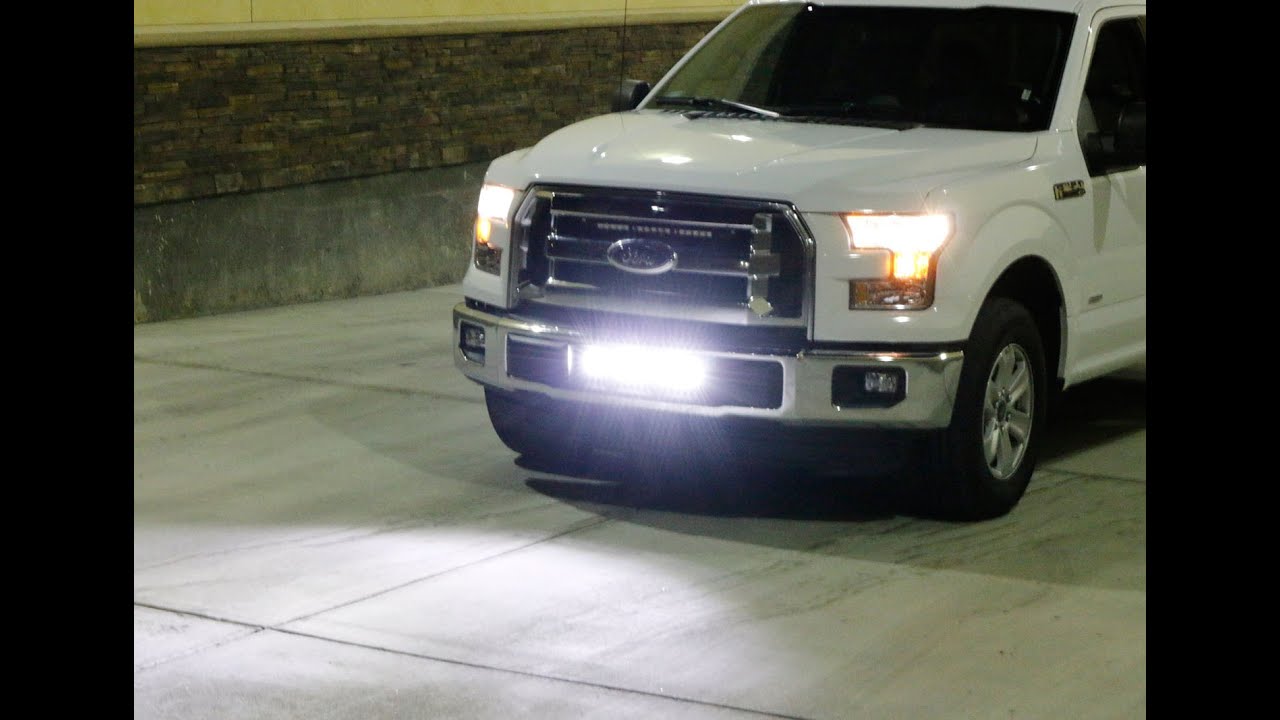 iJDMTOY 2015-up Ford F-150 Lower Bumper LED Light Bar Install