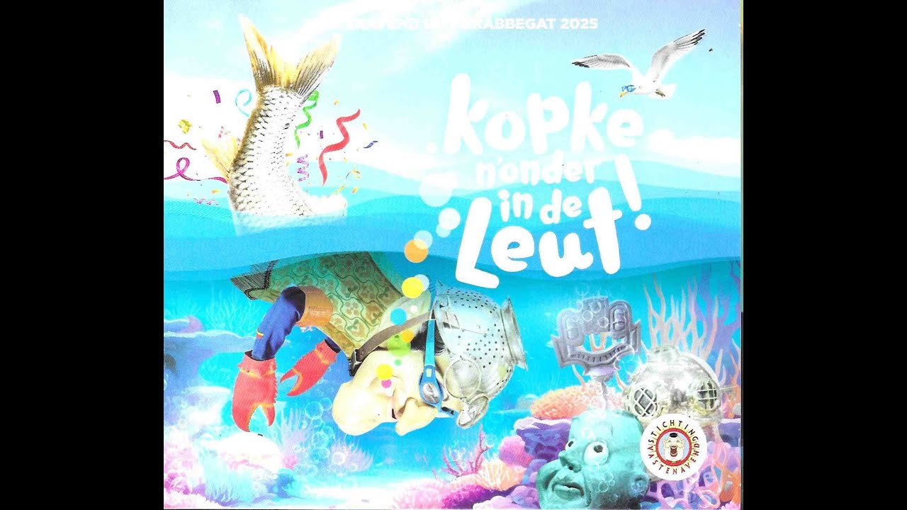 Vastenavend liedje Krabbegat 2025 ''Kopke n'onder in de Leut!'' (Met Tekst!)