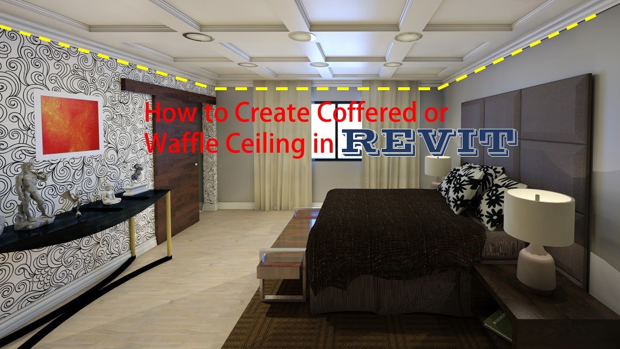 How to Create Coffered or Waffle Ceiling in Revit | Revit Tutorial | Tips and Tricks