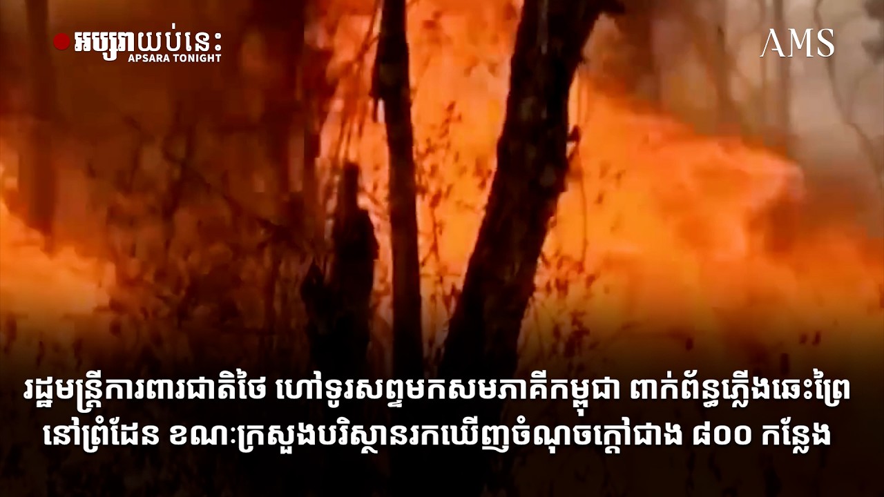រដ្ឋមន្ត្រីការពារជាតិថៃ ហៅទូរសព្ទមកសមភាគីកម្ពុជា ពាក់ព័ន្ធភ្លើង