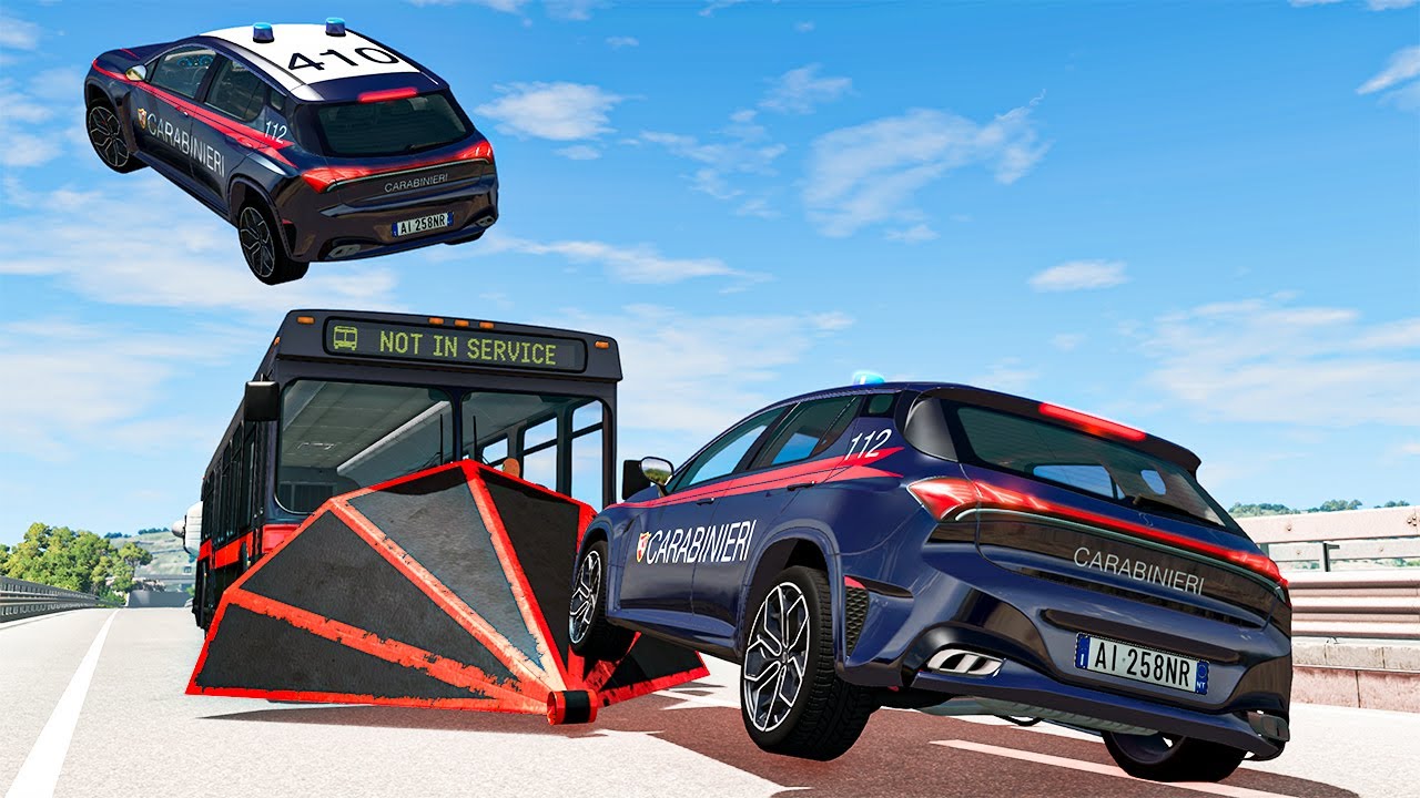 Police Car Chases #36 - BeamNG DRIVE | SmashChan