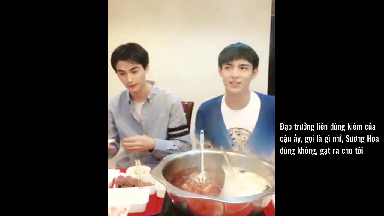[Vietsub] Hé lộ quá trình quay Trần Tình Lệnh - Tống Kế Dương & Vương Hạo Hiên livestream