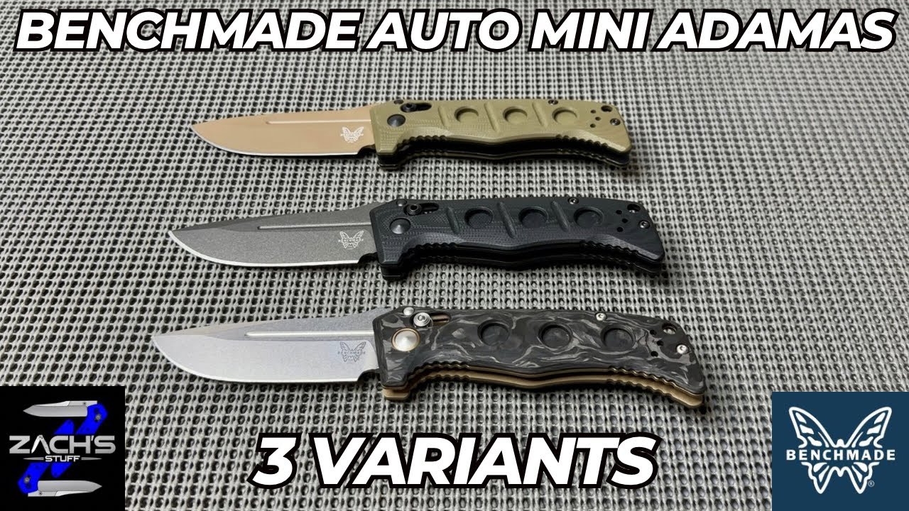 НОВИНКА ~ Мини-ножи Benchmade Auto Adamas (3 новых варианта)
