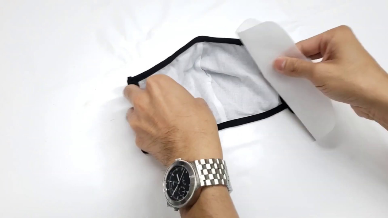 Italian patented technology reusable mask   insert filter demo